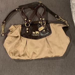 Brown Leather Coach Bag
